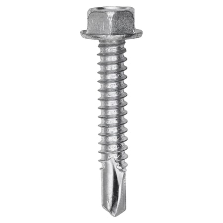 Auveco #14 X 1-1/2 IND HEX WA HD #3 SUPER TEKS - ZINC5, 25PK 11916